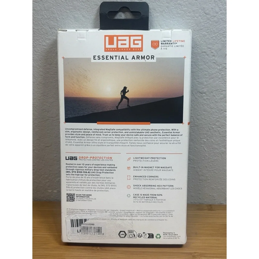 UAG iPhone 16e Case Essential Armor - Military Grade Drop - Black - Open Box‎